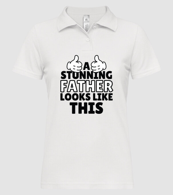 Așa arată un tată extraordinar model alb pe tricou