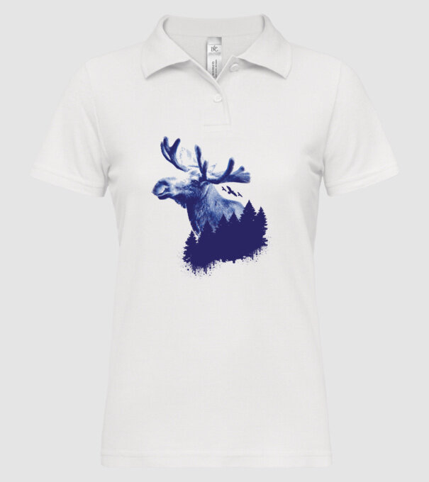 Elan model alb pe tricou
