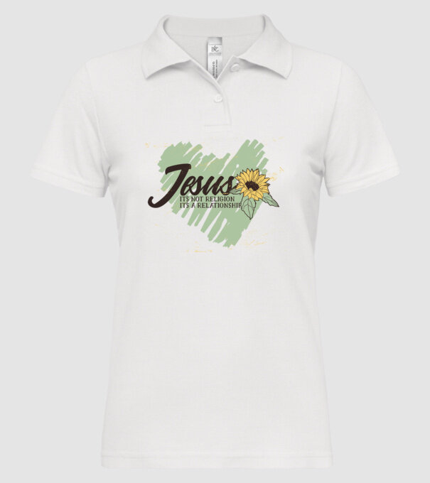 Inima lui Isus - Nu o religie, ci o relație model alb pe tricou