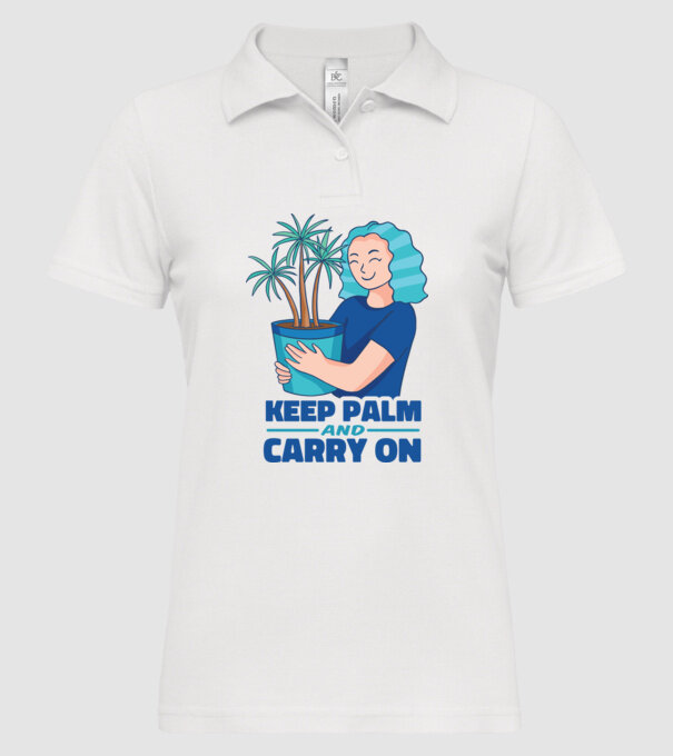 Keep Calm and Carry On model alb pe tricou