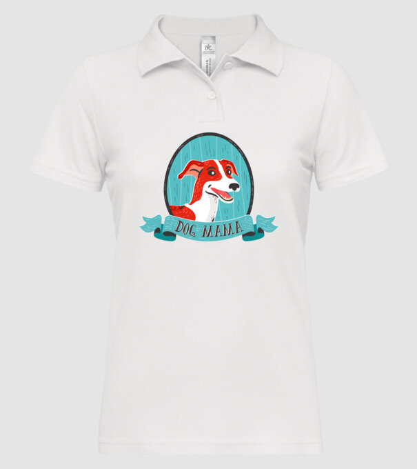 Câine Mamă model alb pe tricou