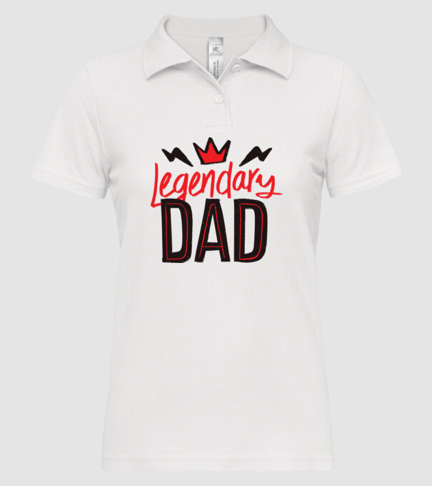 Tată legendar model alb pe tricou