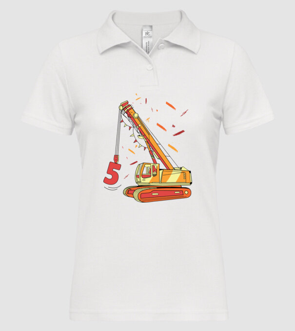Prindere 5th Birthday model alb pe tricou