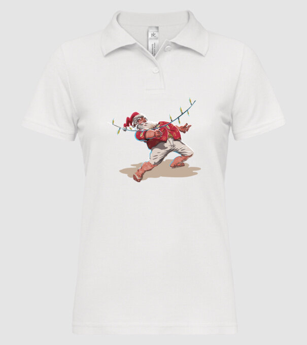 Limbo Moș Crăciun model alb pe tricou