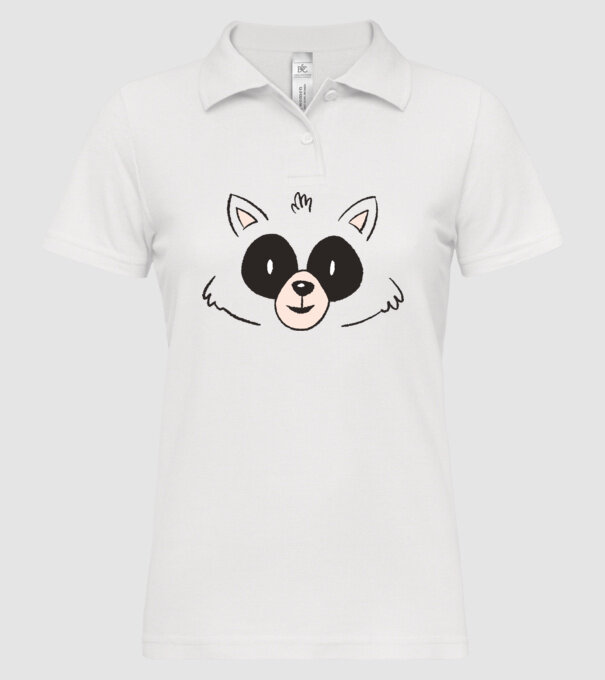 Cap Raton model alb pe tricou