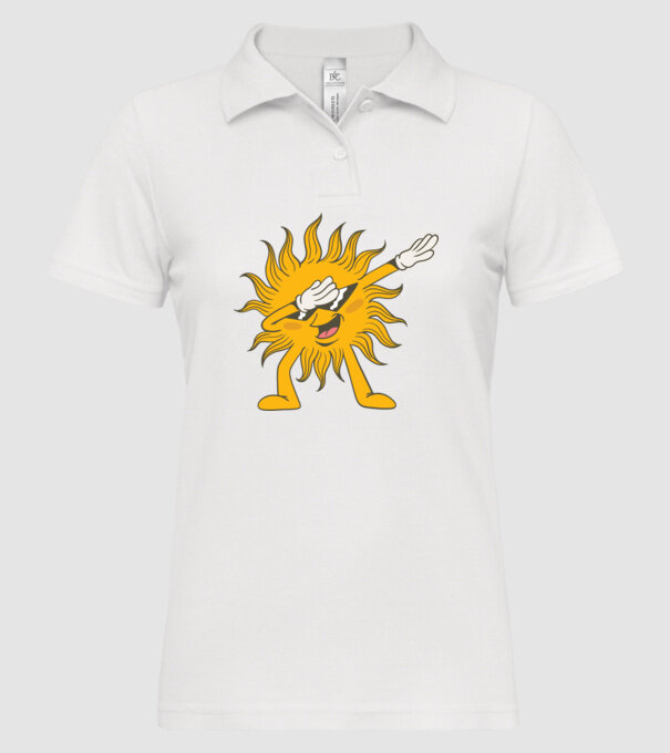Soare DAB model alb pe tricou