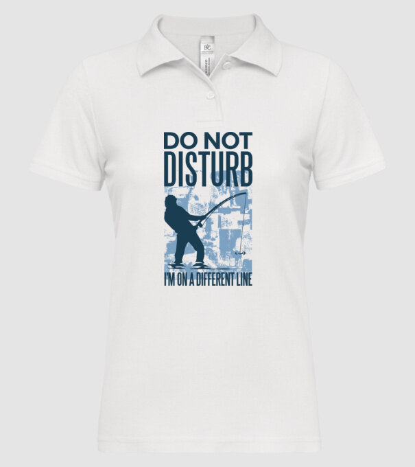 Nu mă deranja, sunt pe altă linie Pescar model alb pe tricou