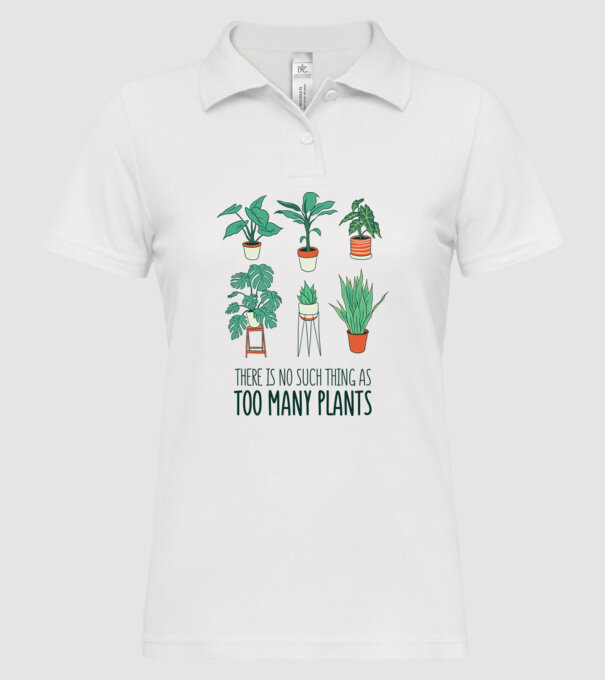 Este imposibil să existe prea multe plante model alb pe tricou