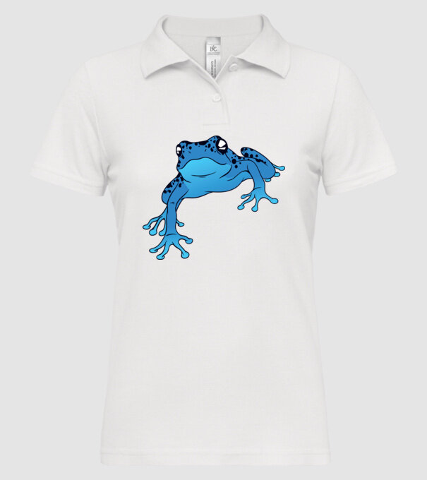 Broască otrăvitoare model alb pe tricou