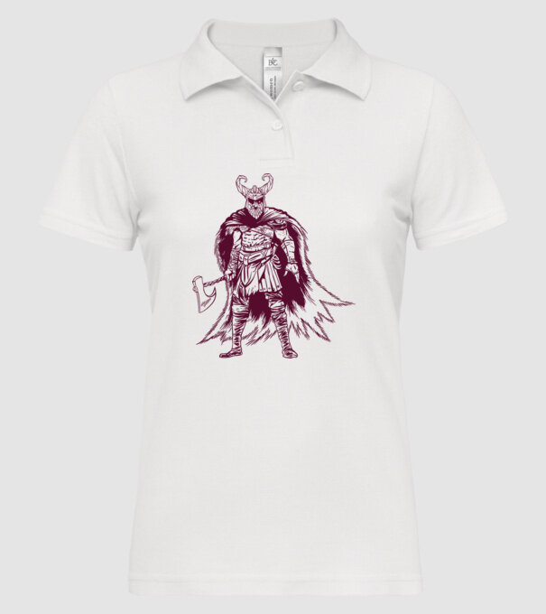 Războinic Odin Viking model alb pe tricou