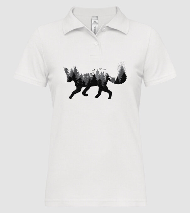 Vulpe pădure Natură model alb pe tricou