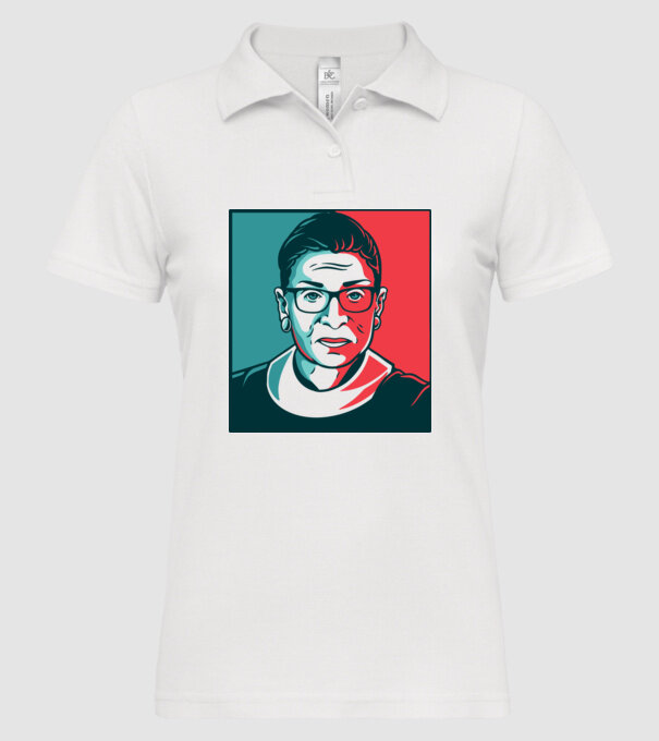 Ruth Bader Ginsburg model alb pe tricou