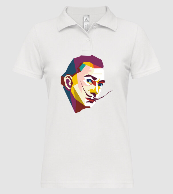 Salvador Dali abstract model alb pe tricou