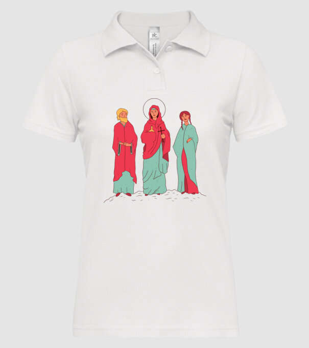 Sfinți model alb pe tricou