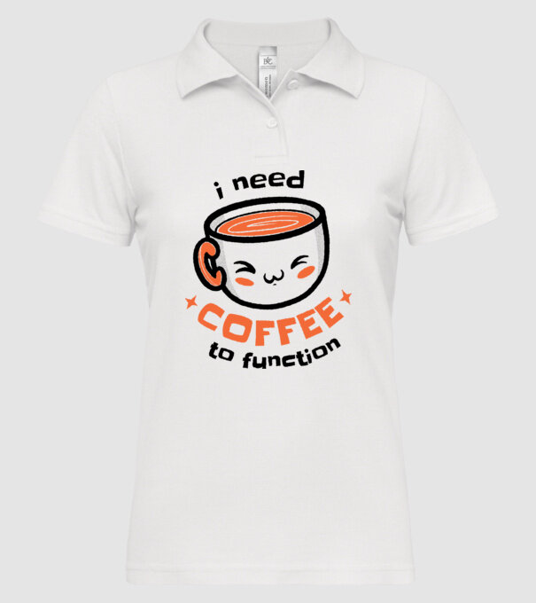 Am nevoie de cafea model alb pe tricou