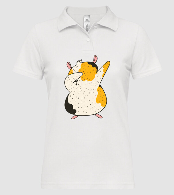 Porcușor de Guineea model alb pe tricou