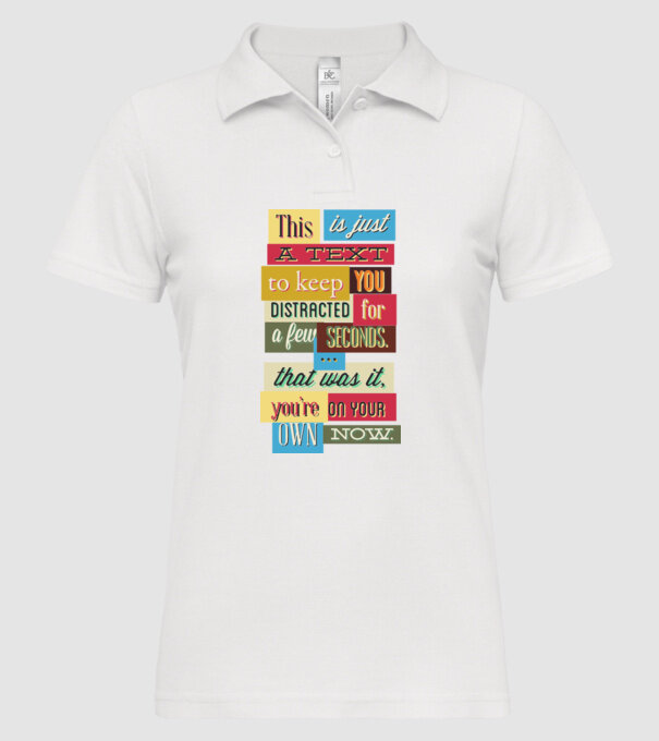 This is just a text to keep you distracted model alb pe tricou