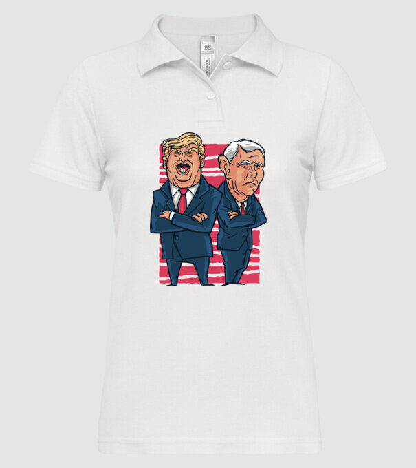 Trump Pence USA model alb pe tricou
