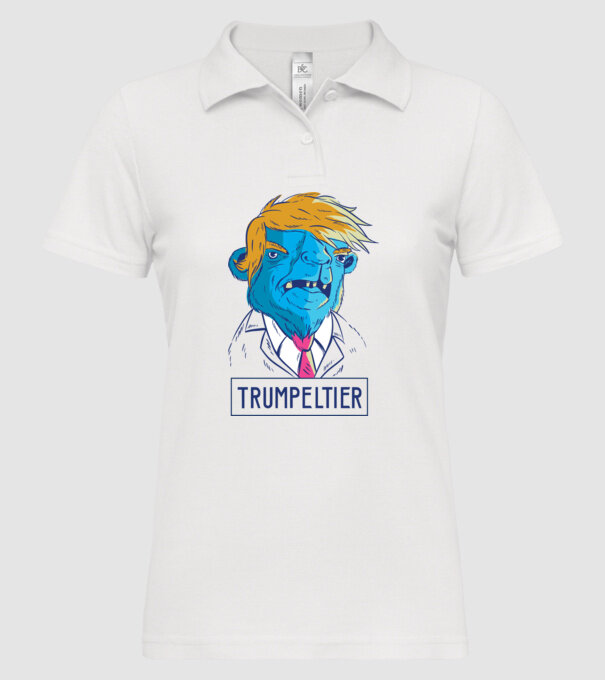 Trumpeltier monstru Trump model alb pe tricou