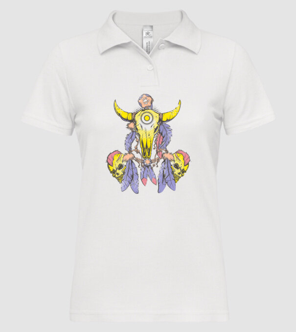 Hunter Talisman model alb pe tricou