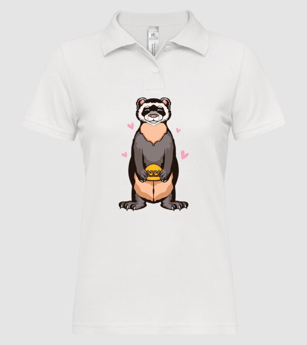 Dihor vânător model alb pe tricou