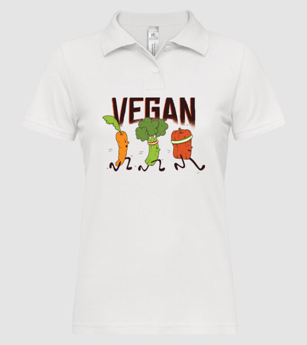 Legume vegan model alb pe tricou