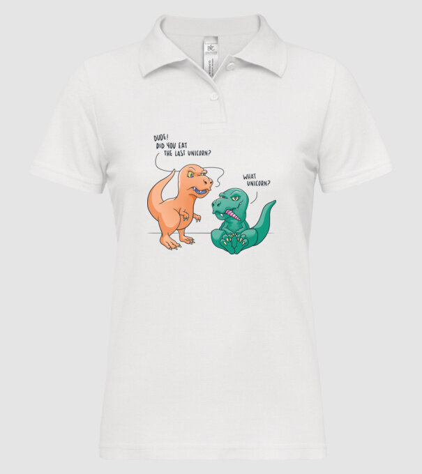 Tricou cu Dinozaur amuzant model alb pe tricou