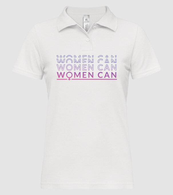 Women Can Ziua femeii model alb pe tricou