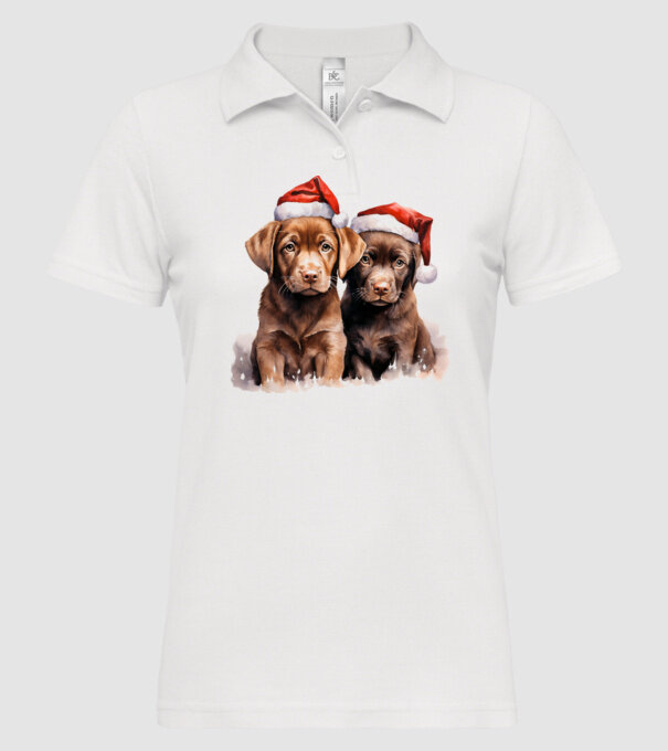 Catelusi Craciun Alb model alb pe tricou