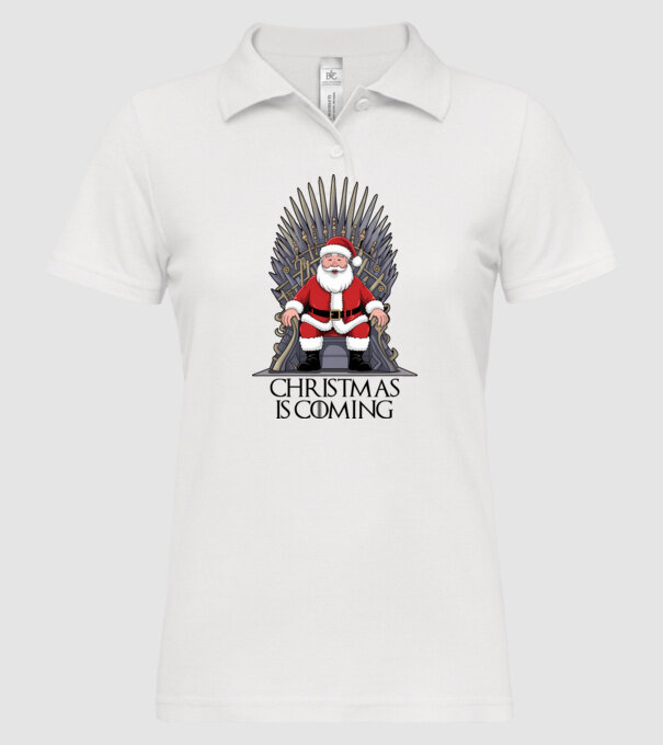 Christmas is Coming Alb model alb pe tricou