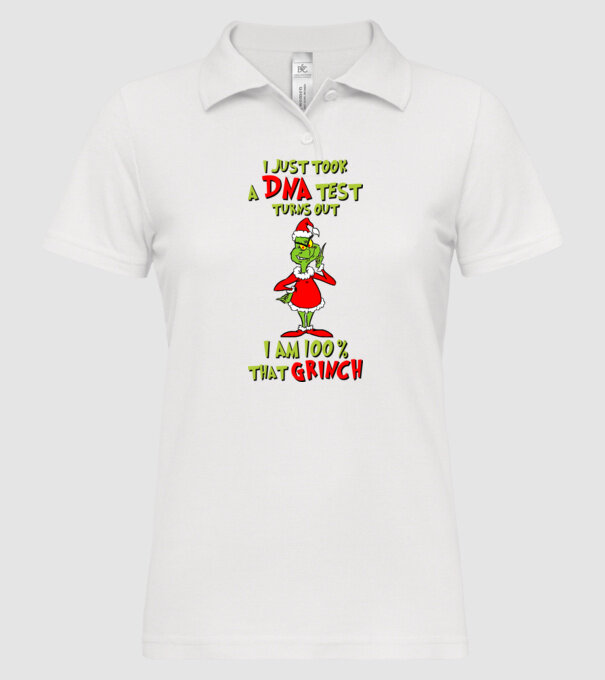 I just took a DNA test - I am Grinch model alb pe tricou