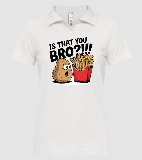 Is that you BRO?!! Alb model alb pe tricou