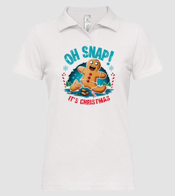 Oh snap! It's christmas Alb model alb pe tricou