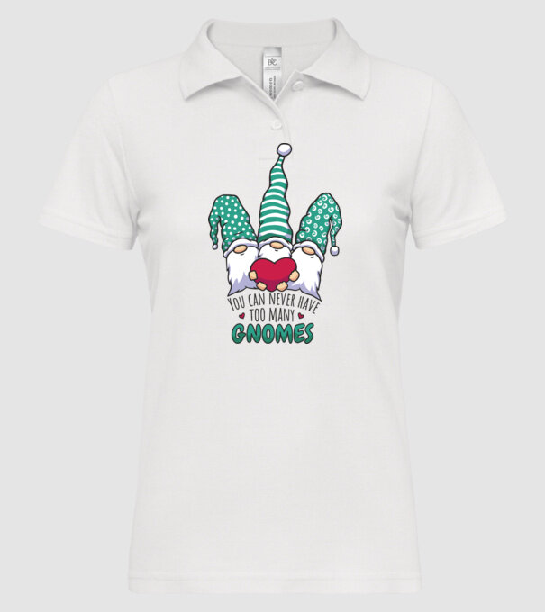 You can never have too many Gnomes model alb pe tricou