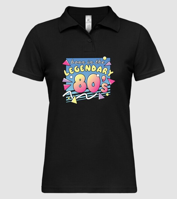 M-am născut în legendarii ani 80 model negru pe tricou