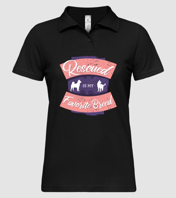 Rasa mea preferată este cea adoptată model negru pe tricou