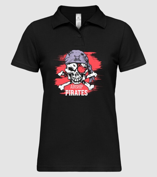Airship Pirates - Pirat model negru pe tricou