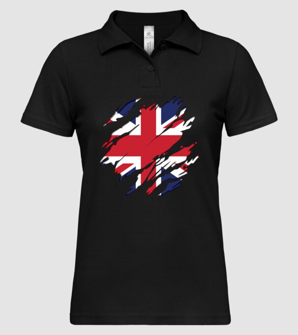 UK Steagul Regatului Unit model negru pe tricou