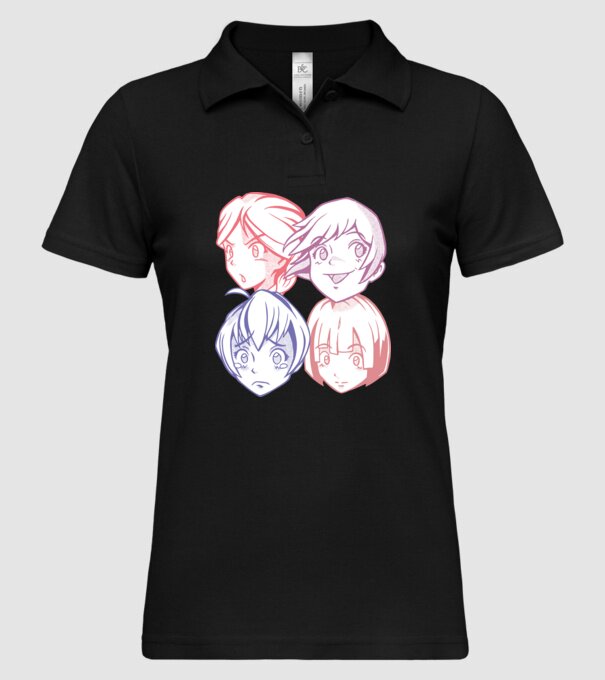 Expresii Anime model negru pe tricou