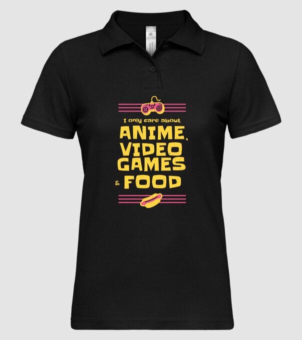 Joc video Anime model negru pe tricou
