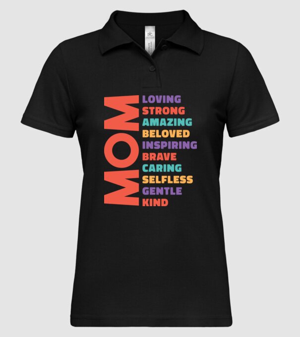 Caracteristici mamă model negru pe tricou