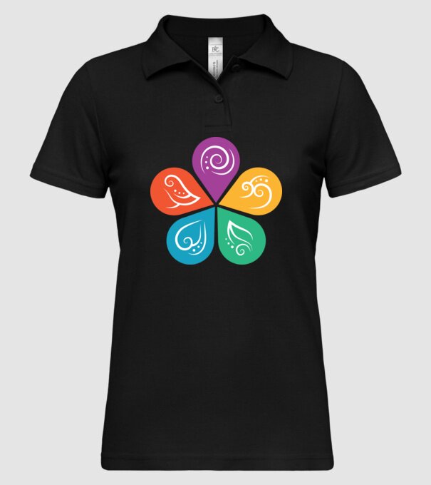 Ayurveda model negru pe tricou