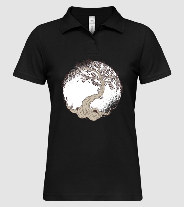 Copacul vieții model negru pe tricou