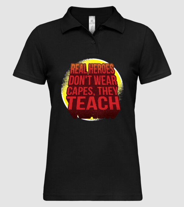 Adevărații eroi predau model negru pe tricou