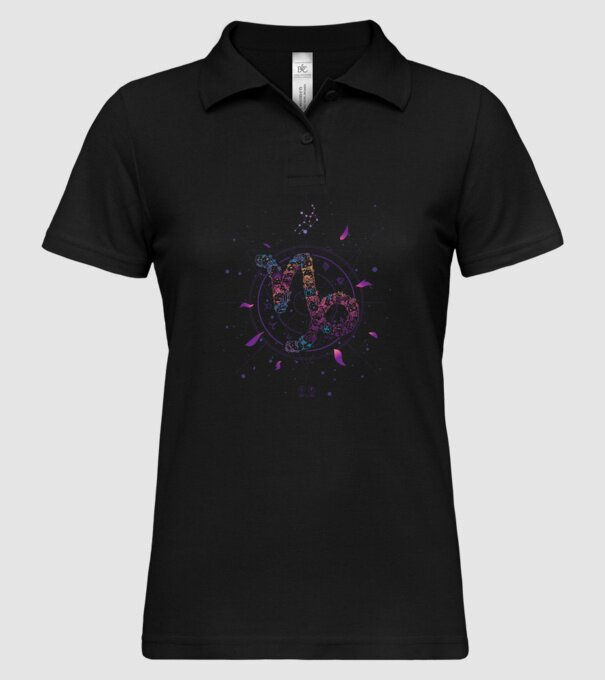 Capricorn Zodiac model negru pe tricou