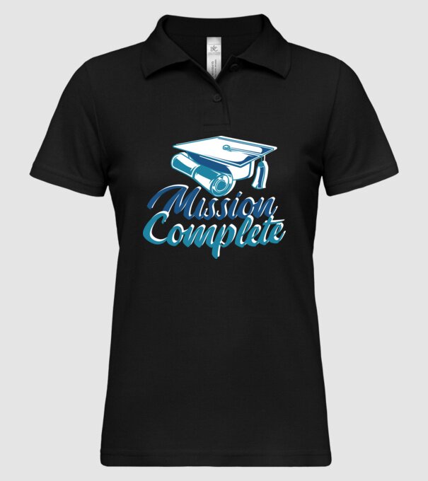 Absolvire cu succes model negru pe tricou