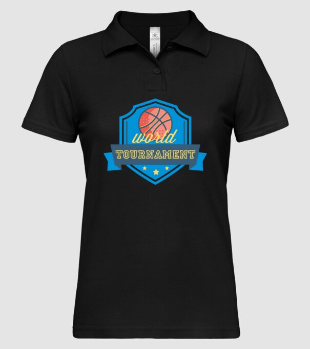 Basketball Tournament model negru pe tricou