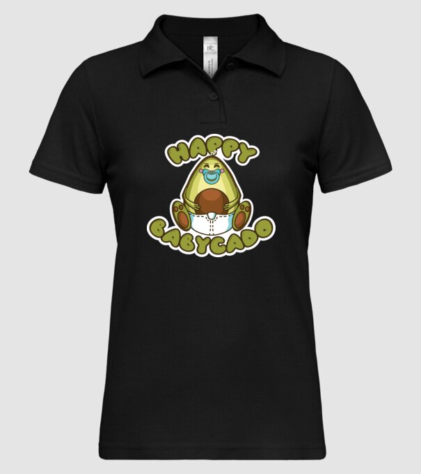 Avocado bebe model negru pe tricou