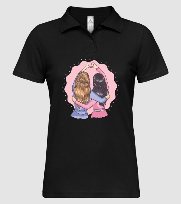 Best Friends Forever - Cele mai bune prietene model negru pe tricou