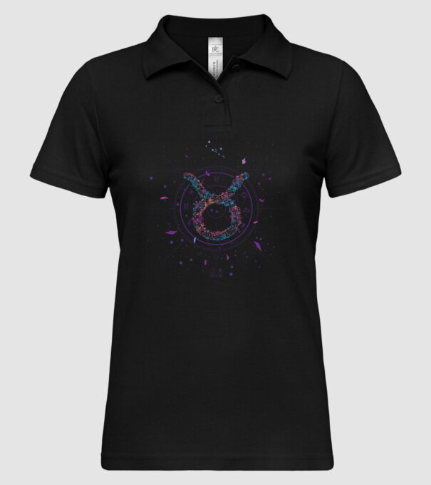 Taurus Zodiac model negru pe tricou
